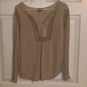Tan long sleeve shirt